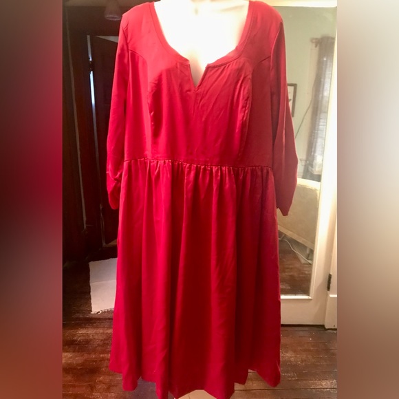 NWT Torrid OUTLANDER Red Swing Dress Size 16 Claire Fraser AS IS - Picture 2 of 9